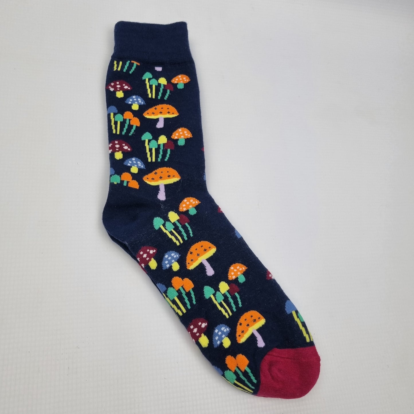 Mushroom Print Crew Socks