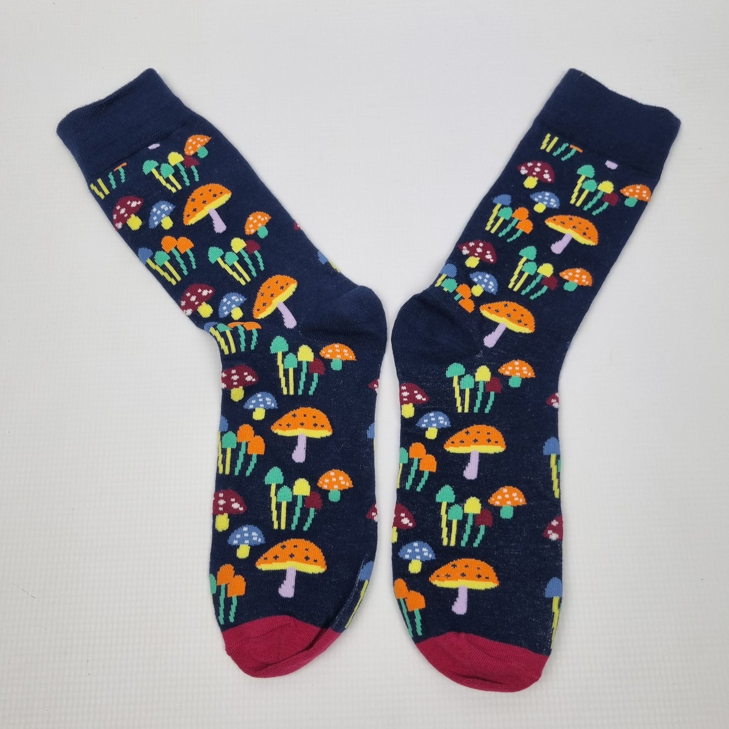 Mushroom Print Crew Socks