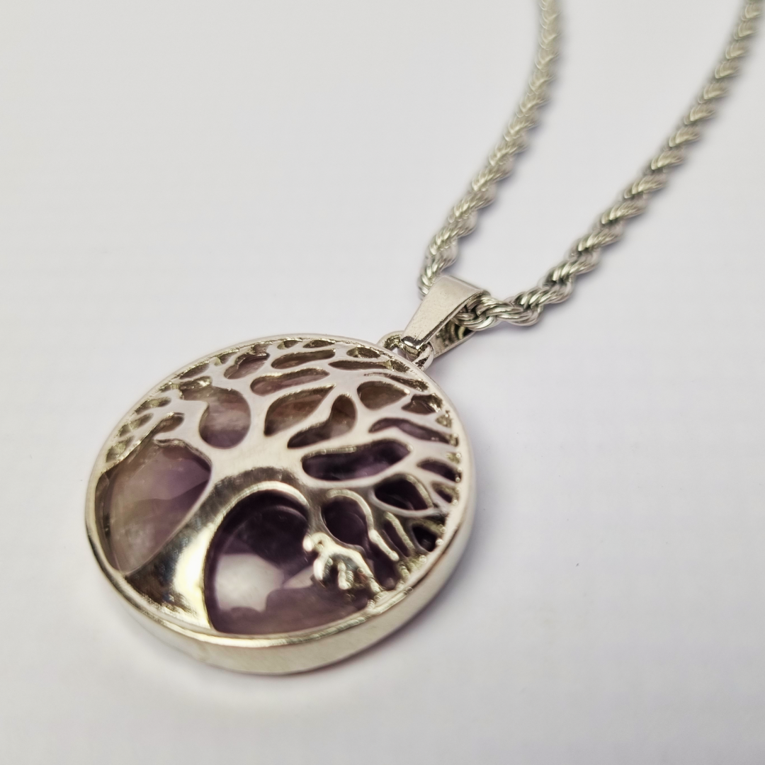 Amethyst Tree of Life  Necklace