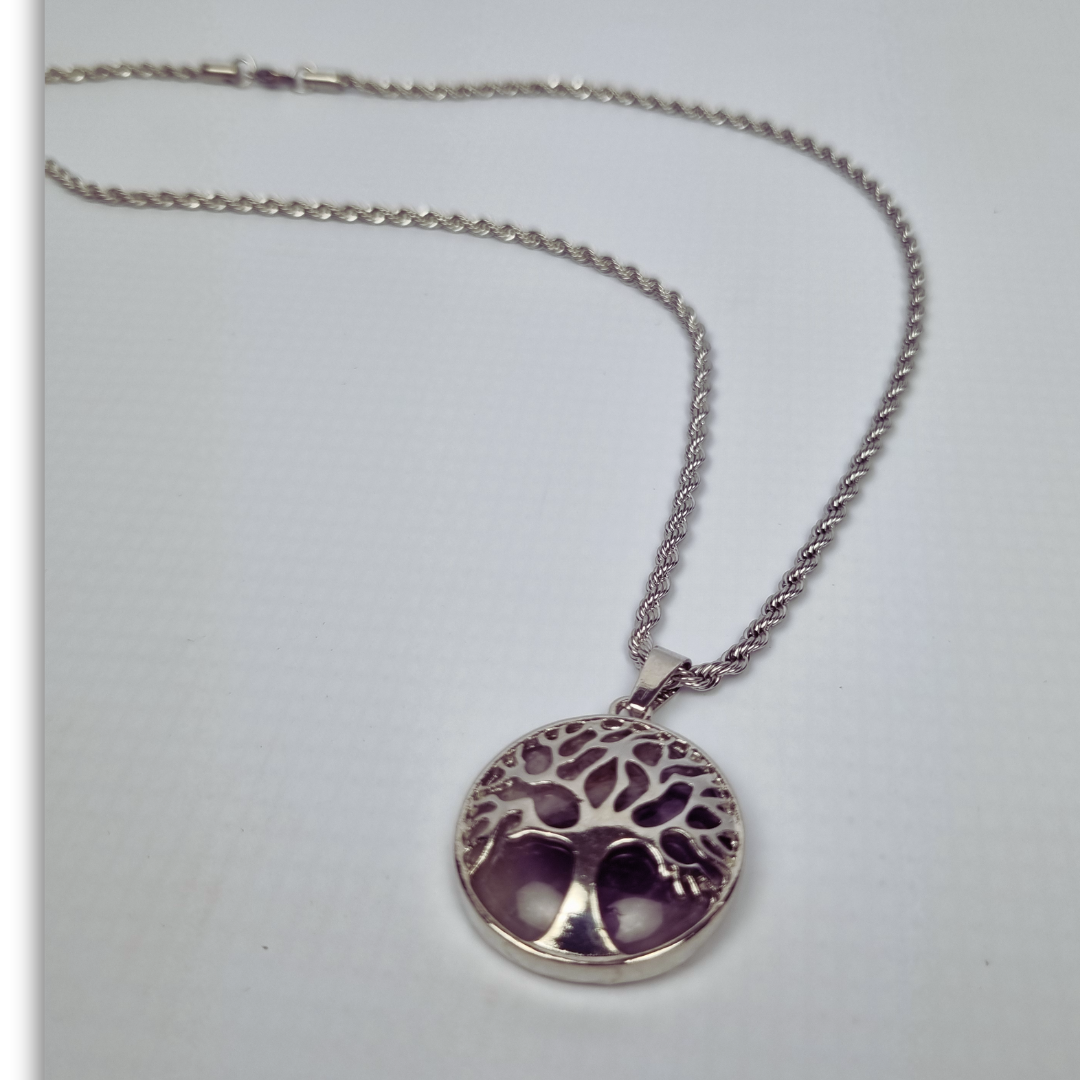 Amethyst Tree of Life  Necklace