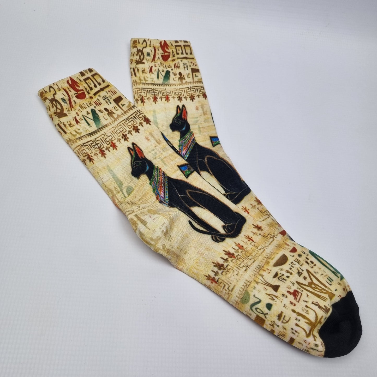 Egyptian Cat Guardian Crew Socks