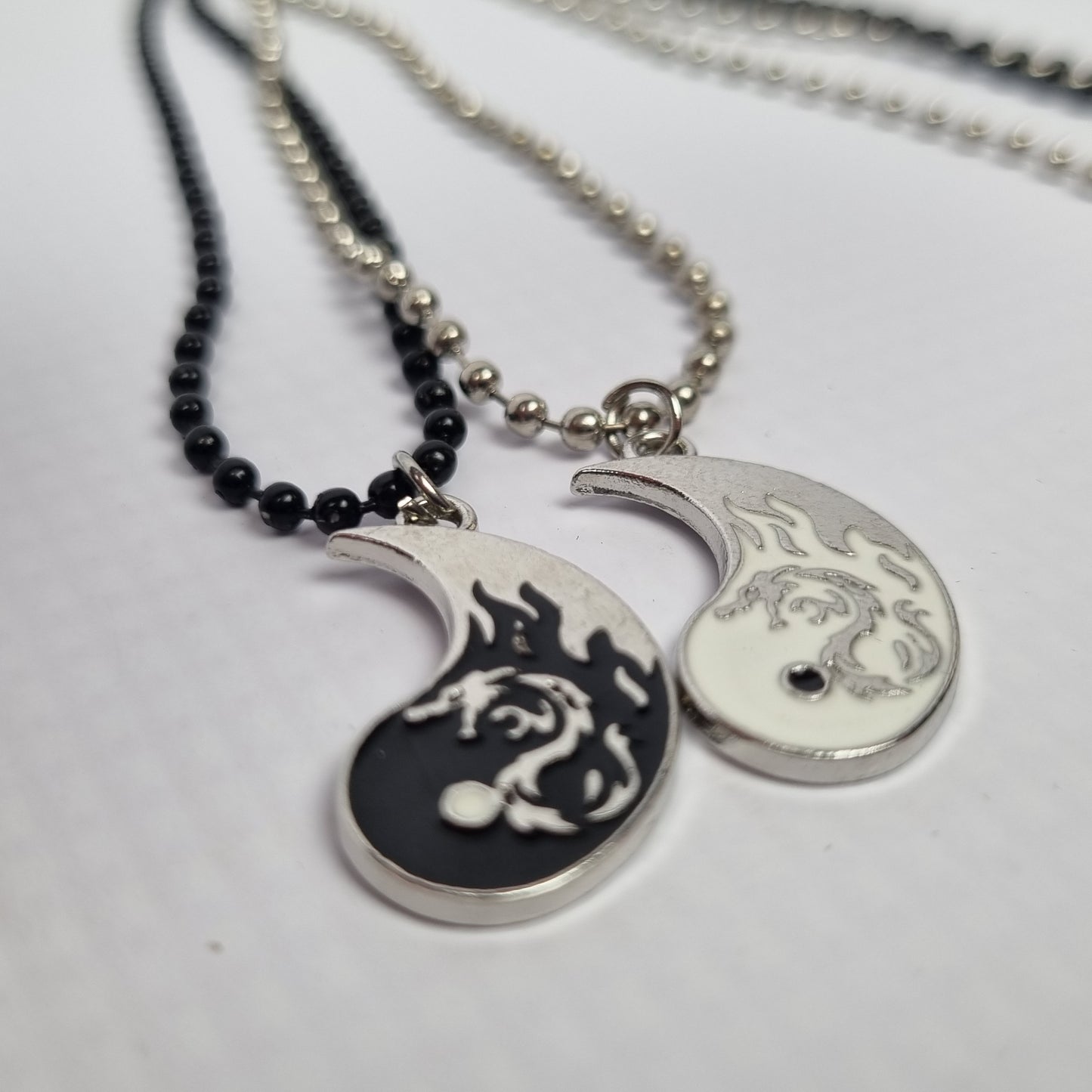 Small Yin Yang Winged Couples Necklace