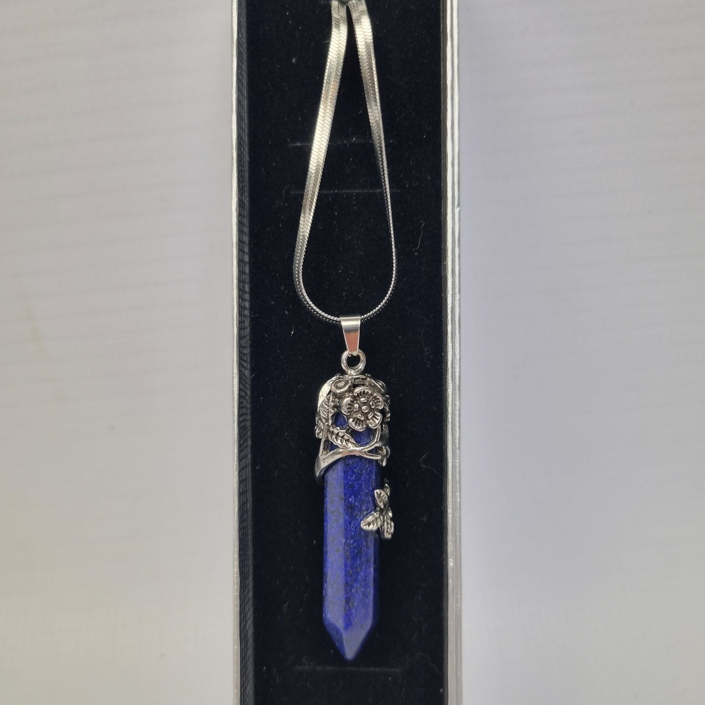 Lapis Lazuli Pendant on Snake Chain