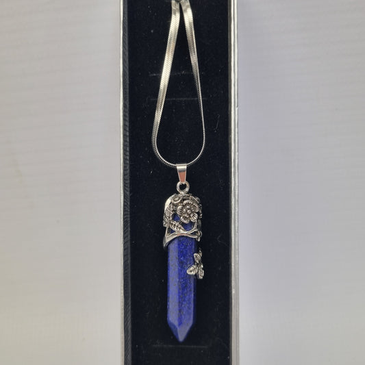 Lapis Lazuli Pendant on Snake Chain