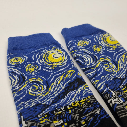 Vincent van Gogh Starry Night Crew Socks