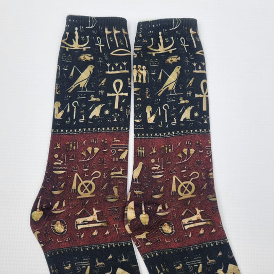 Pharaoh's Pattern Crew Socks