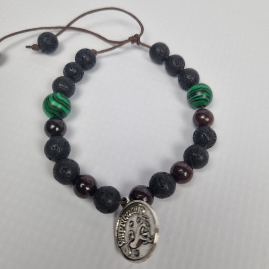 Capricorn Crystal Charm Bracelet