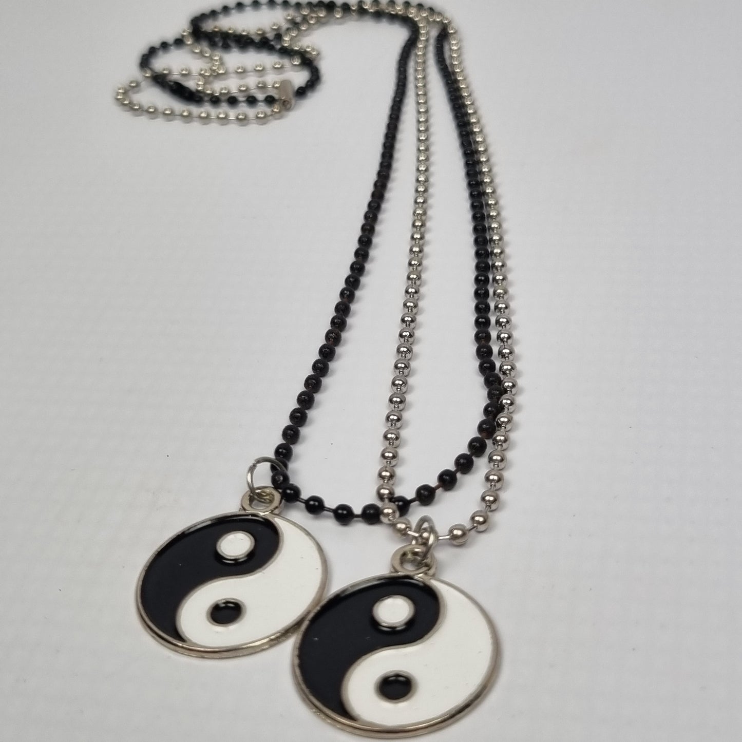 Traditional Yin Yang Couples Necklace on Stainless Steel