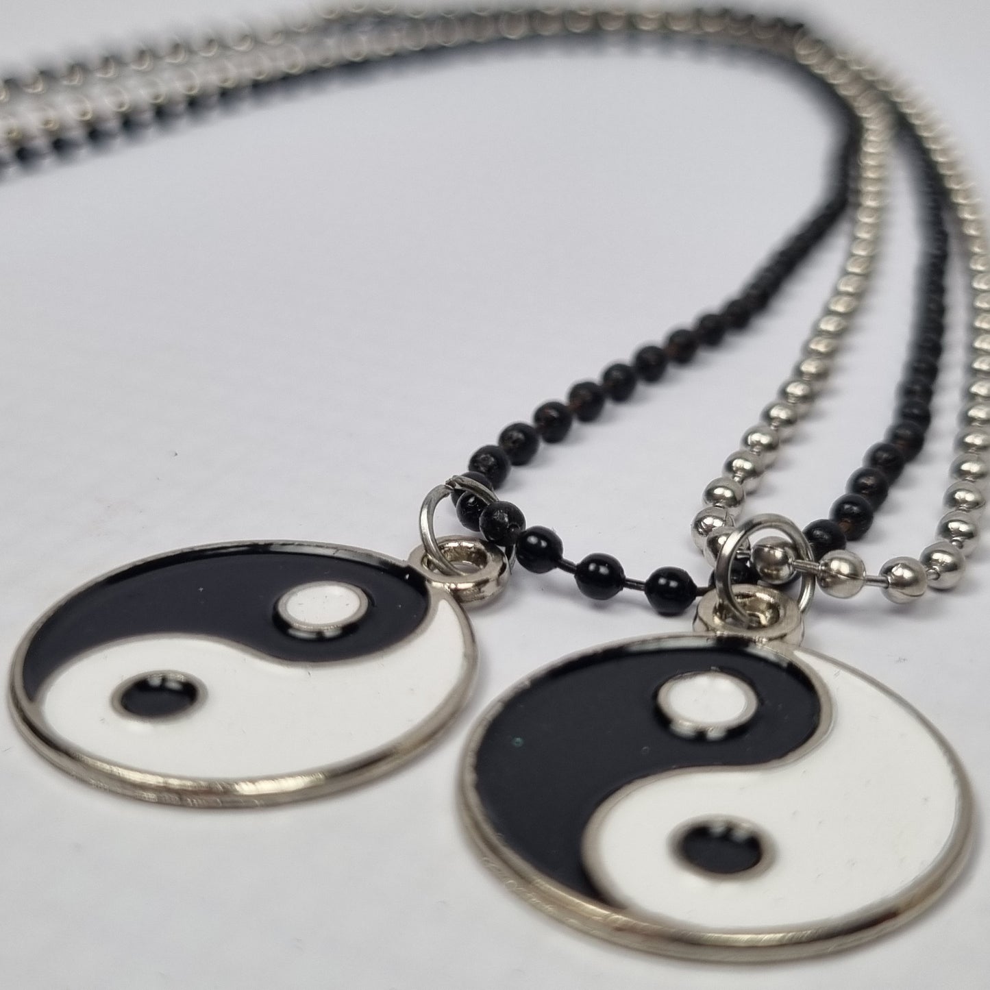 Traditional Yin Yang Couples Necklace on Stainless Steel