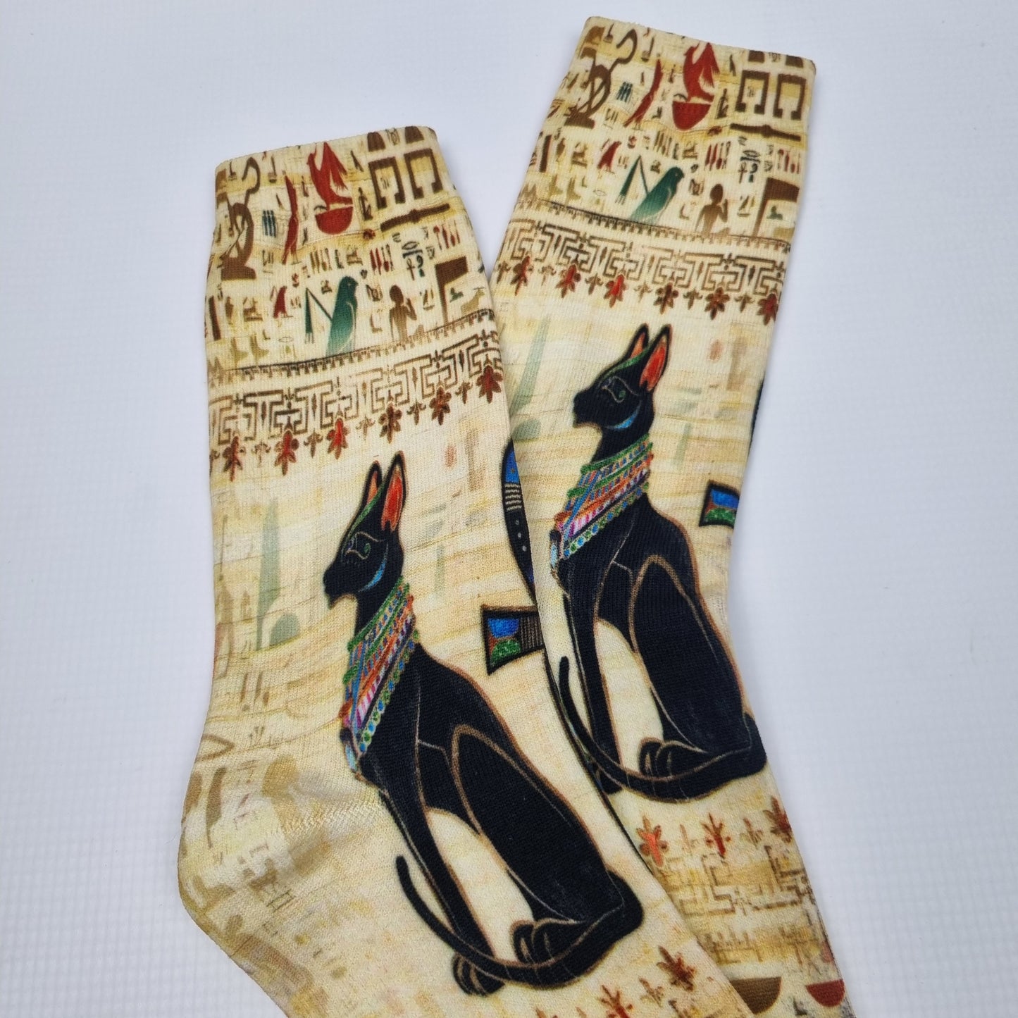 Egyptian Cat Guardian Crew Socks