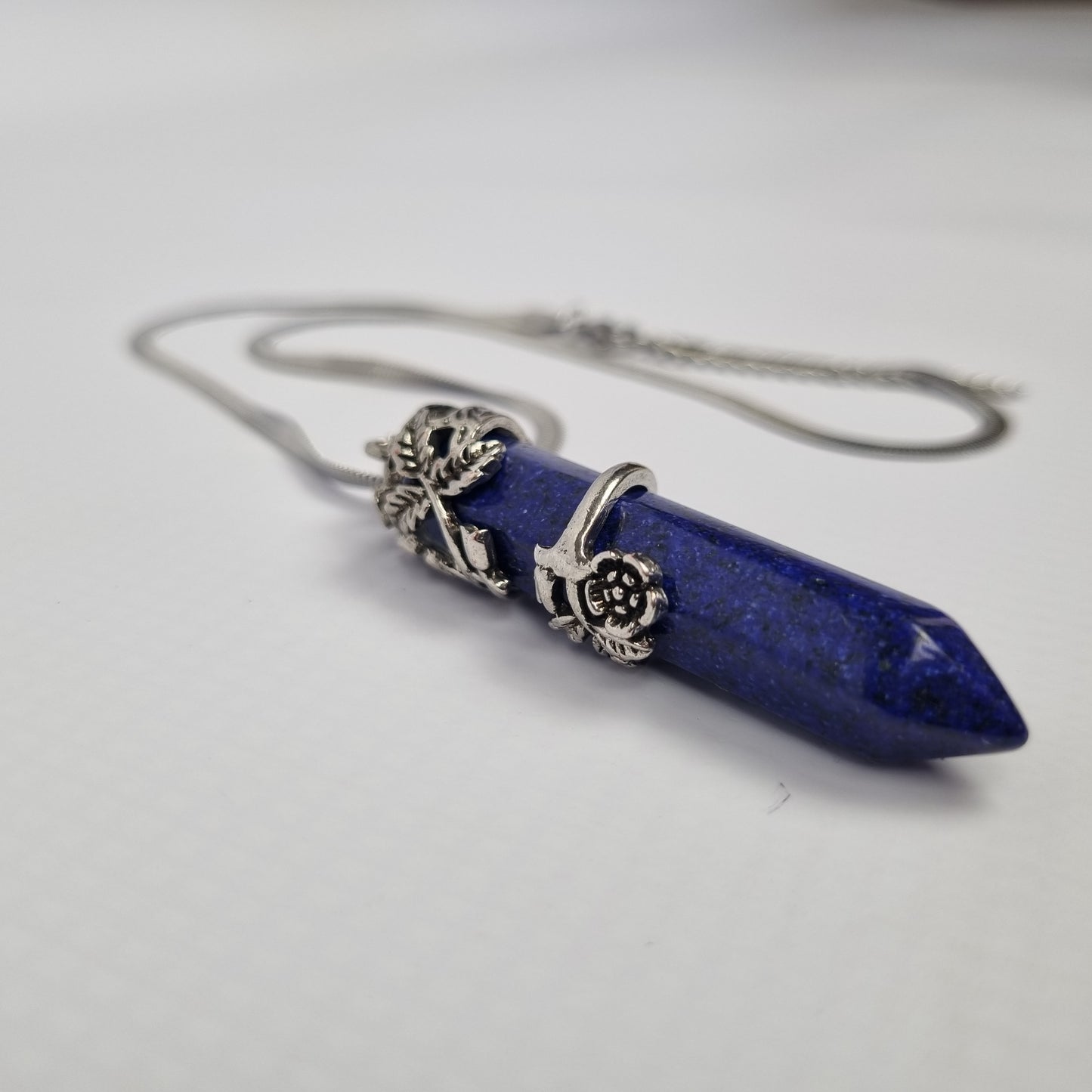 Lapis Lazuli Pendant on Snake Chain