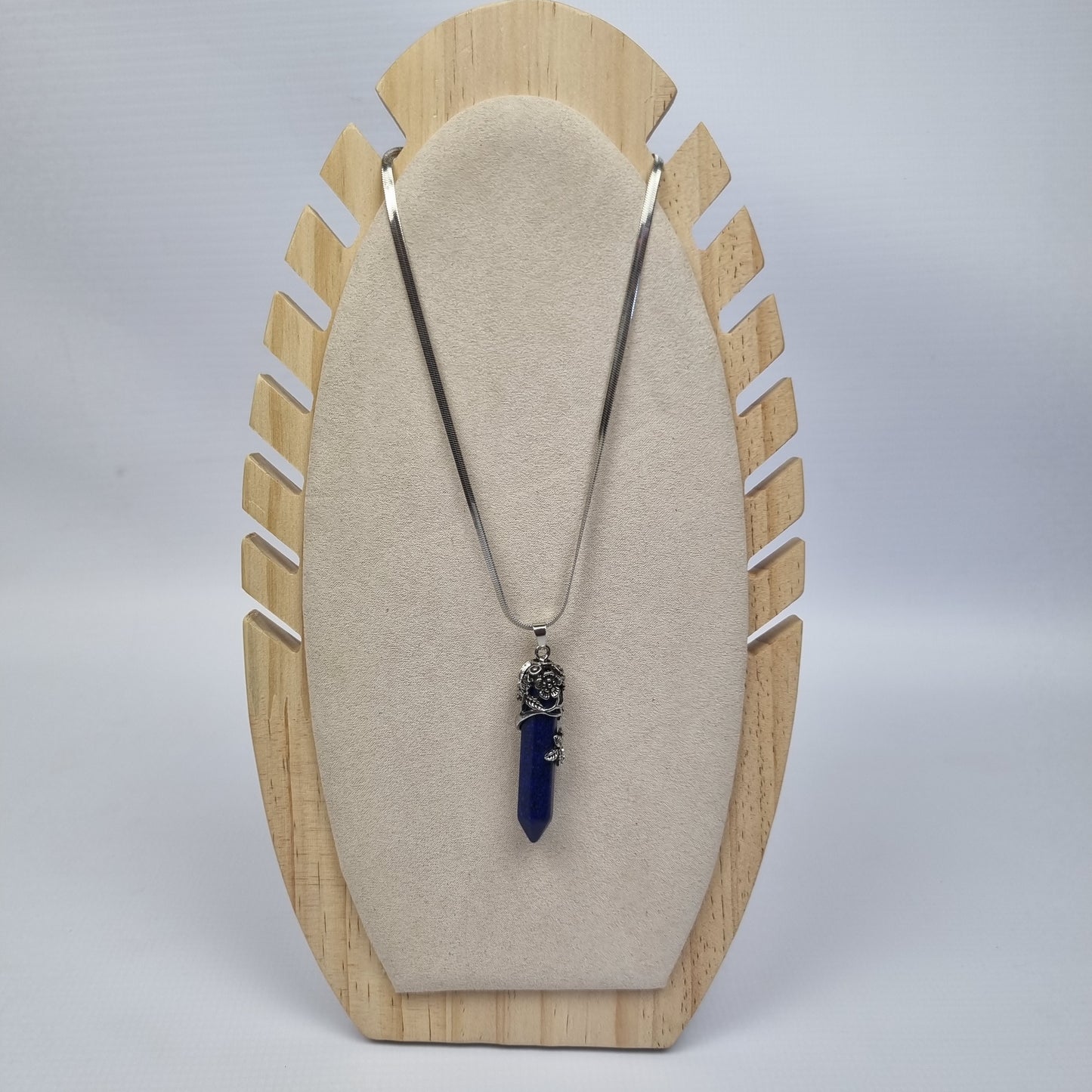 Lapis Lazuli Pendant on Snake Chain