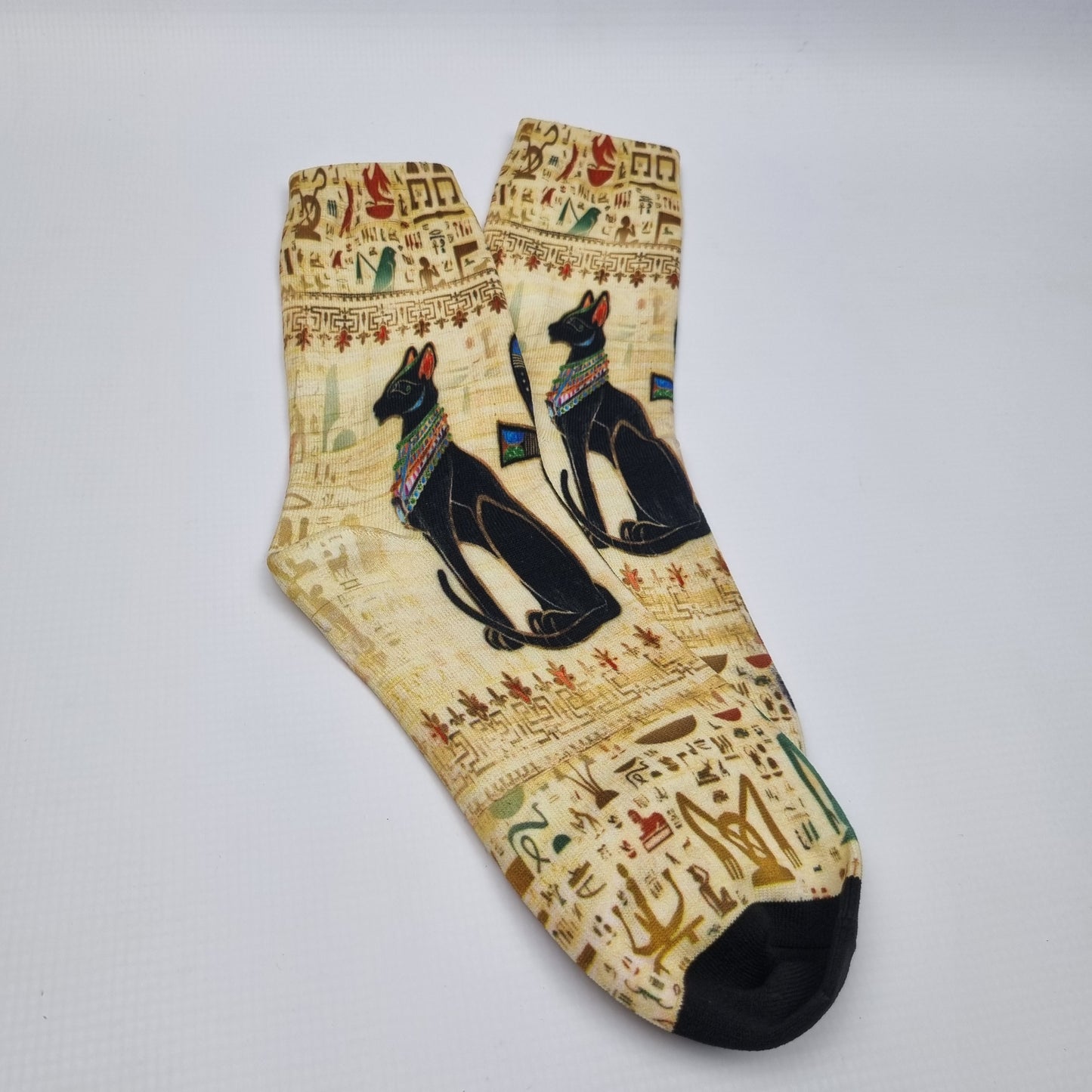 Egyptian Cat Guardian Crew Socks